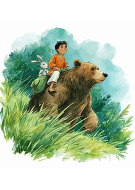 Boy, Bear, and Rabbit Adventure