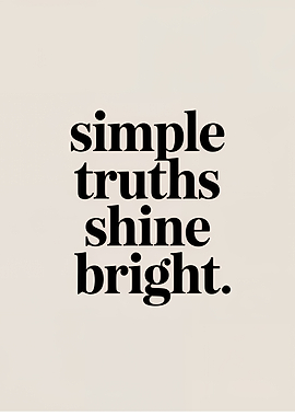 Simple Truths Shine Bright Text Art