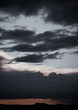 Dramatic Cloudy Sky at Dusk