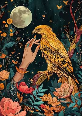 Eagle Floral Fantasy
