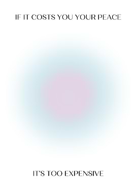 Peace Quote with Gradient Background