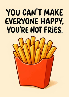 Fries Love Quote Art