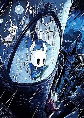 Hollow Knight Rainy Scene