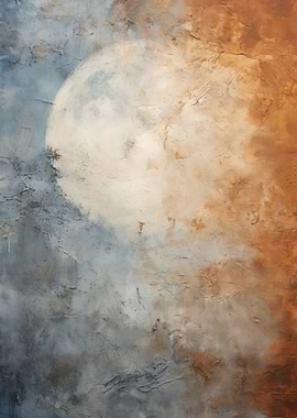 Moon Vintage Texture Art