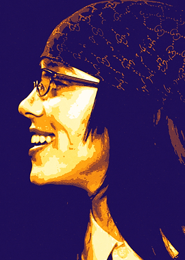 Billie Eilish Retro Pop Art Portrait