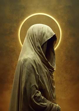 Mysterious Figure with Halo
