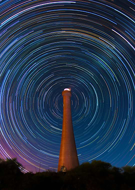 Lighthouse Star Trails