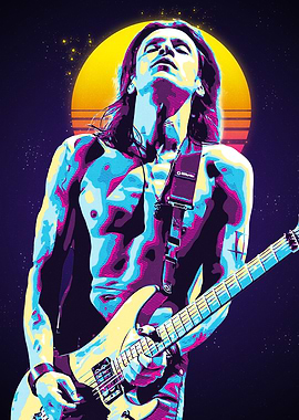 Guitarist in Retro Style Nuno Bettencourt