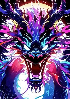 Colorful Dragon Animal