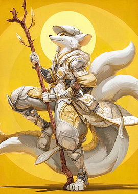 Fox Warrior with Staff