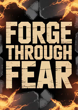 Forge Through Fear Text Art
