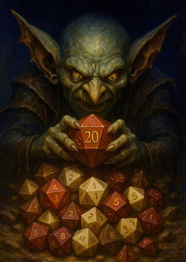Goblin with Dice
