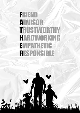 Father's Day Silhouette Art