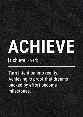 Achieve Motivational Definition