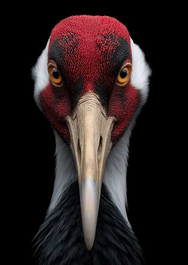 Red-crowned Crane Portrait