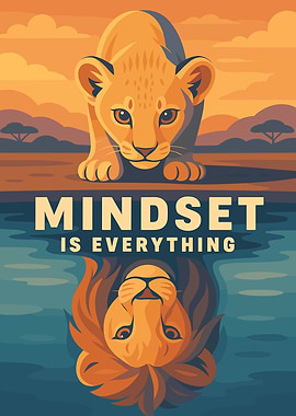 Lion Cub Reflection Mindset