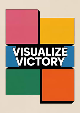 Visualize Victory Retro Graphic