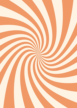 Orange and White Swirl Pattern