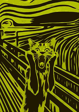 The Scream Cat Parody