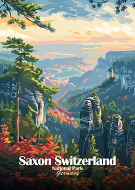 Saxon Switzerland National Park Poster