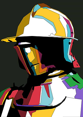 Colorful Knight Digital Art