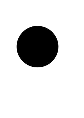 Black Circle on White Background