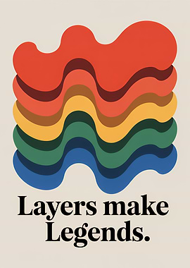 Layers Make Legends Abstract Art