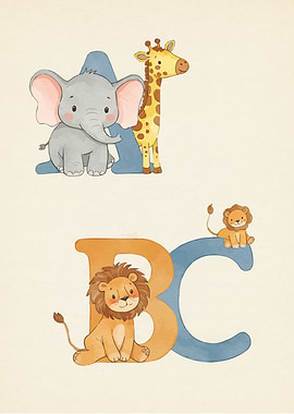 Animal Alphabet Art
