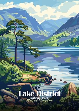 Lake District National Park Poster