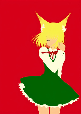 Anime Girl Minimalist Art