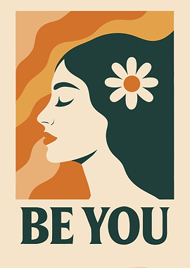 Be You - Retro Woman Portrait