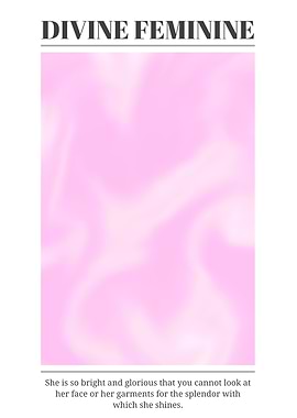 Divine Feminine Pink Abstract