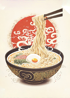 Ramen Chopsticks Egg