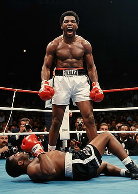 Boxer Victory Celebration