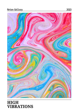 High Vibrations Abstract Art Print