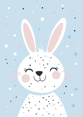Cute Cartoon Bunny Illustration