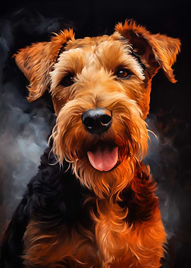 Airedale Terrier Portrait