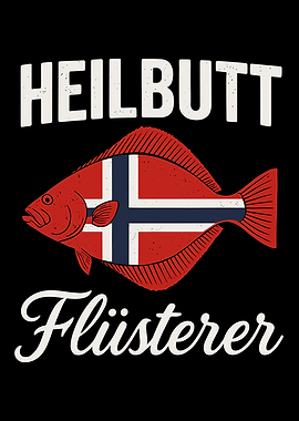 Heilbutt Flüsterer Norway Flag Fish