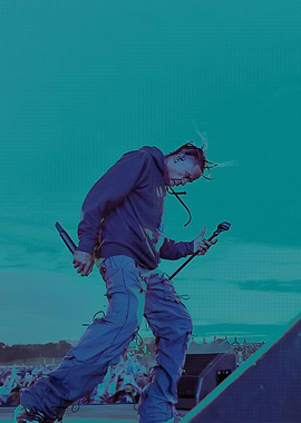 Rapper Performing on Stage