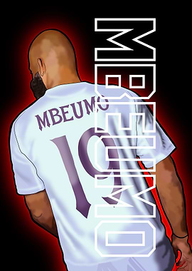 Mbeumo Soccer Jersey Illustration