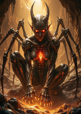 Demon Arachnid in Cave