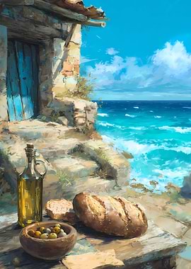 Mediterranean Feast by the Sea