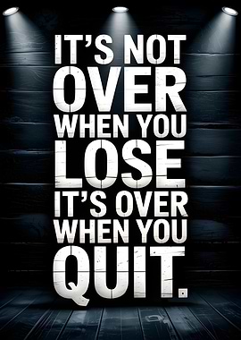 Inspirational Quote on Wooden Background