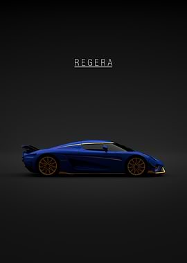 Koenigsegg Regera Blue and Gold