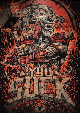 Undead Warrior with Hammer - You Suck