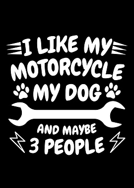 Funny Motorcycle Dog Humor