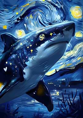 Starry Night Shark