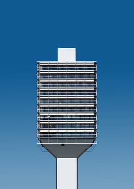 Olivetti Tower, Frankfurt – Minimalist Precision in Blue