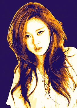 Rosé from Blackpink portrait Art