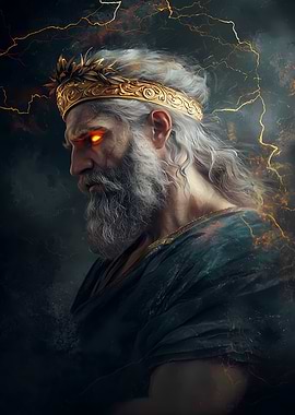 Zeus God of Thunder – Powerful Greek Mythology Portrait